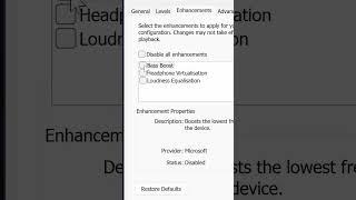 Make Any Headphones Sound Better By Turning This ON in Windows #Shorts