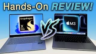 HANDS-ON REVIEW! - Snapdragon X Elite Vs MacBook Pro M3!