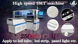 ETON F9 high speed led tube and led strip light SMT pick and place machine