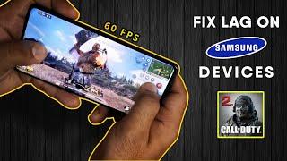 How to fix lag in Cod Mobile in samsung devices | Max FPS