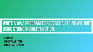 Reverse a String in java || String Builder ||QA Automation  java code interview