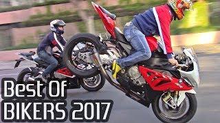 BEST OF BIKERS 2017 - Superbikes on the Streets Wheelies, Burnouts RL & LOUD exhausts!