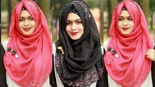 Ramadan Special-Two Easy Summer Hijab Style By Showing Side Design (Full Coverage) |MUNA| FARSHI