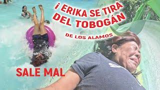 ERIKA SE TIRA DE UN TOBOGÁN !!