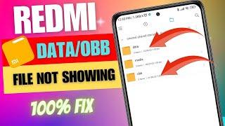 File Manager android Folder OBB files Data not showing in redmi/Xiaomi