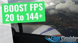 Microsoft Flight Simulator 2020 - How to BOOST FPS and Increase Performance on any PC