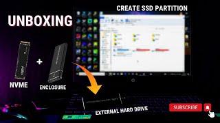 How to Create your Nvme SSD as External Hard Drive | How to Create SSD Partition