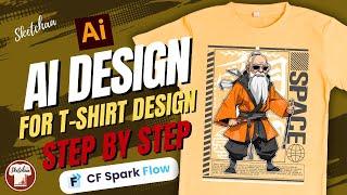 AI tshirt design | How to Make Anime T shirt design in Illustrator