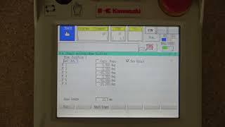 Industrial Robot training with Kawasaki RS007. Introduction to display and Aux Functions #2