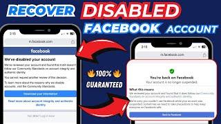 How to Recover Disabled Facebook Account New Update 2024 | 1000% Guaranteed