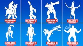 Evolution of Fortnite Built-in Emotes (Chapter 1 Season 1 - Chapter 2 Season 6)