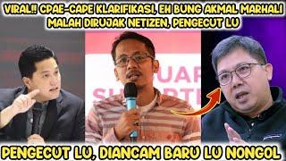 VIRAL‼️Capek-capek klarifikasi, eh bung Akmal malah dirujak netizen, pengecut lu