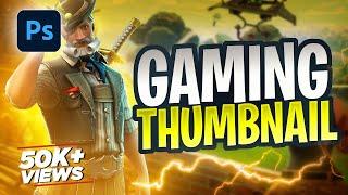 Epic GAMING THUMBNAIL DESIGN IN PHOTOSHOP - Hindi [ENG-SUB]