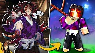 BECOMING UPPER MOON 1... Kokushibo in Minecraft!! [Demon Slayer - Mod]