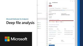 Deep file analysis | Microsoft Defender for Endpoint