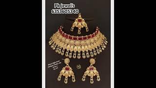 Brass High Gold Antique Choker Set @Pkjewels #jewellery #brass #primium  #onlineshopping #wedding