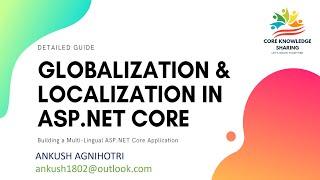 Localization And Globalization .NET 7.0 | Core Knowledge Sharing