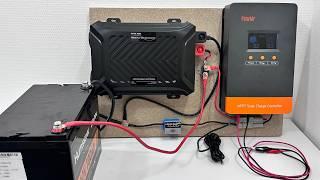 how to install 12V/24V a home solar energy storage system, 100A MPPT Solar Charge