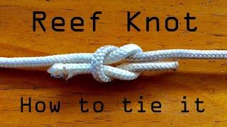 Reef Knot Tying Tutorial