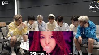 BTS Reaction to Blackpink Blockbuster Hit song "Boombayah"  (Fanmade )