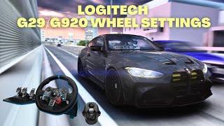 The Best Wheel Settings For Logitech G29/G920 Force Feedback - Assetto Corsa