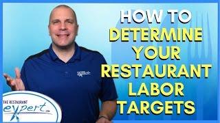 Restaurant Management Tip - How to Determine Your Restaurant Labor Targets #restaurantsystems