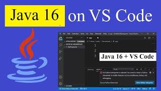 How to Run Java 16 on Visual Studio Code