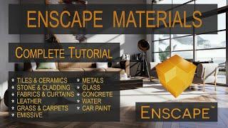 Complete Tutorial on Enscape material for Beginners