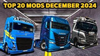 TOP 20 BEST MODS DECEMBER 2024 ETS2 1.53