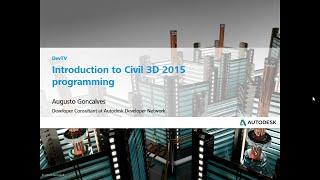 Introduction to Civil 3D 2015 programming