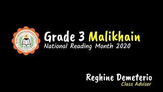 SBES GRADE 3 MALIKHAIN 2020 NATIONAL READING MONTH