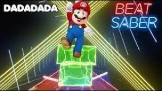 Mario in beat Saber Noodle Extensions quest 2