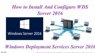 How to Install and Configure WDS in Server 2016 !! MCITP !! Windows Deployment Services !!