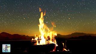 Cozy Campfire  Relaxing Fireplace Sounds  Burning Fireplace & Crackling Fire Sounds (NO MUSIC)
