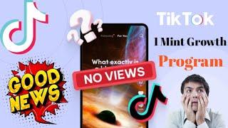 tiktok 1 minutes growth program 0 views problem || tiktok creator rewards program