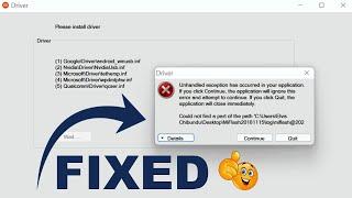 MiFlash Tool: Unhandled Exception Has Occurred In Your Application | Fixed 