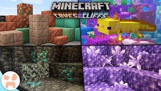Everything in the Minecraft 1.17 Caves and Cliffs Update!