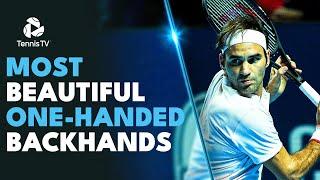 Most Beautiful One-Handed Backhands Ever Caught On Camera 