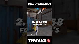 TOP 3 BEST HEADSHOT TWEAKS  FOR FREE FIRE BLUESTACKS 5 #shorts  #freefire