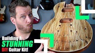 Building a LES PAUL Guitar kit! - This Thing is Beautiful!