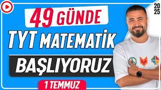 BAŞLIYOR!! | 49 GÜNDE TYT MATEMATİK KAMPI 2025