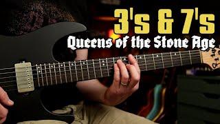 How to Play "3's and 7's" by Queens of the Stone Age  | Guitar Lesson