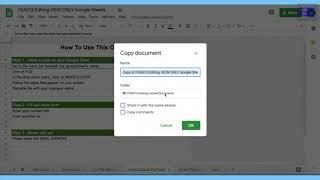 Tip #13 Working with VIEW ONLY Google Spreadsheets