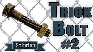 Solution for Trick Bolt #2 from Puzzle Master Metal Puzzles