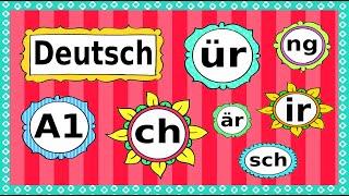 Deutsch A1: Phonetik / Aussprache / German lesson: phonetics / letter combinations