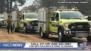 Shelly Fire continues to burn in Klamath National Forest