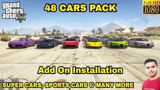 GTA 5 : HOW TO INSTALL 48 CARS ADD ON PACK MOD