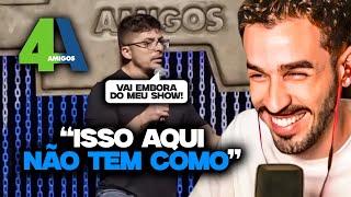 CONFUSÃO NO SHOW DO 4 AMIGOS! | REACT STAND-UP