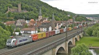 Güterzüge im Blockabstand - Gemünden am Main