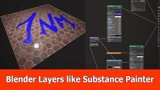 Blender 2.8 Texturing with Layers like Substance Painter